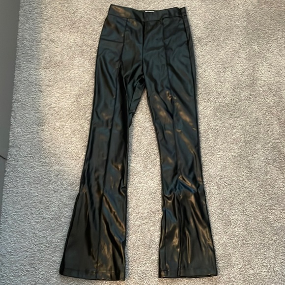 Princess Polly Braden Black Leather Pant NWT - Picture 4 of 5